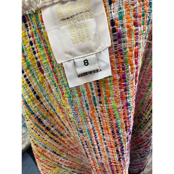 New Anna Sui Kaleidoscope Terry Tweed Jacket size 8 - Picture 10 of 10